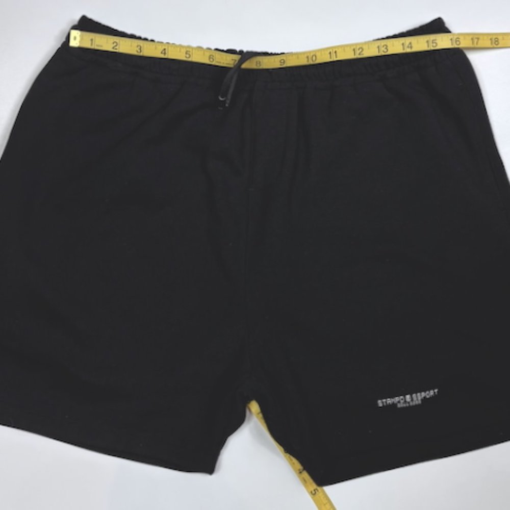 Stampd Men's Essential Sweat Shorts Black Size Medium